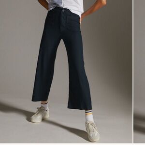 Maeve Colette Linen Wide-Leg Pants - navy - 2 Tall (runs big)